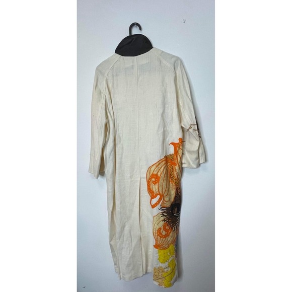 Dries van noten linen printed kimono style coat size small - Picture 3 of 9